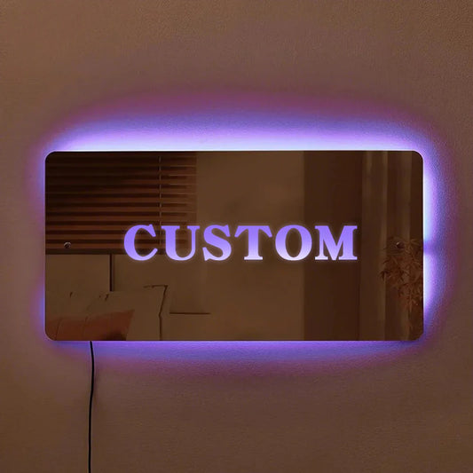 Custom Your Favorite Football Stadium Mirror Light Series – Gifts for Sports Lovers