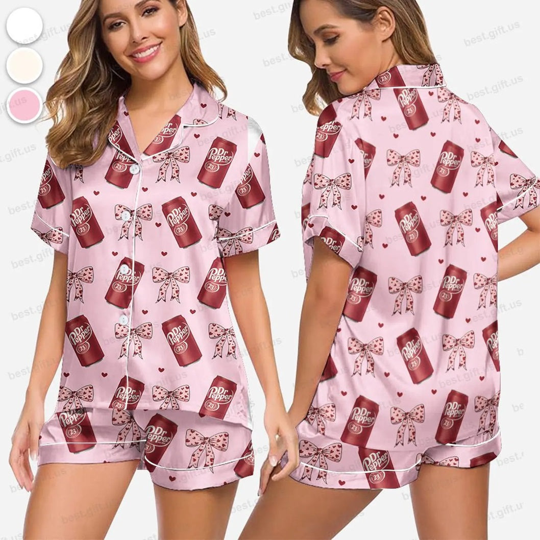 Dr Pepper Soda Lover Pajamas Set