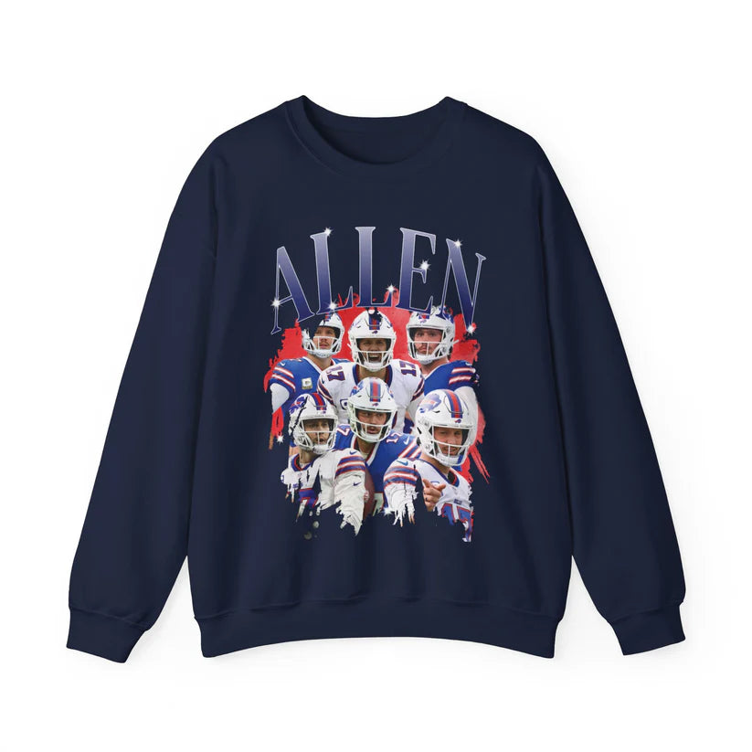 Josh Allen retailer Embroidered Crew Neck