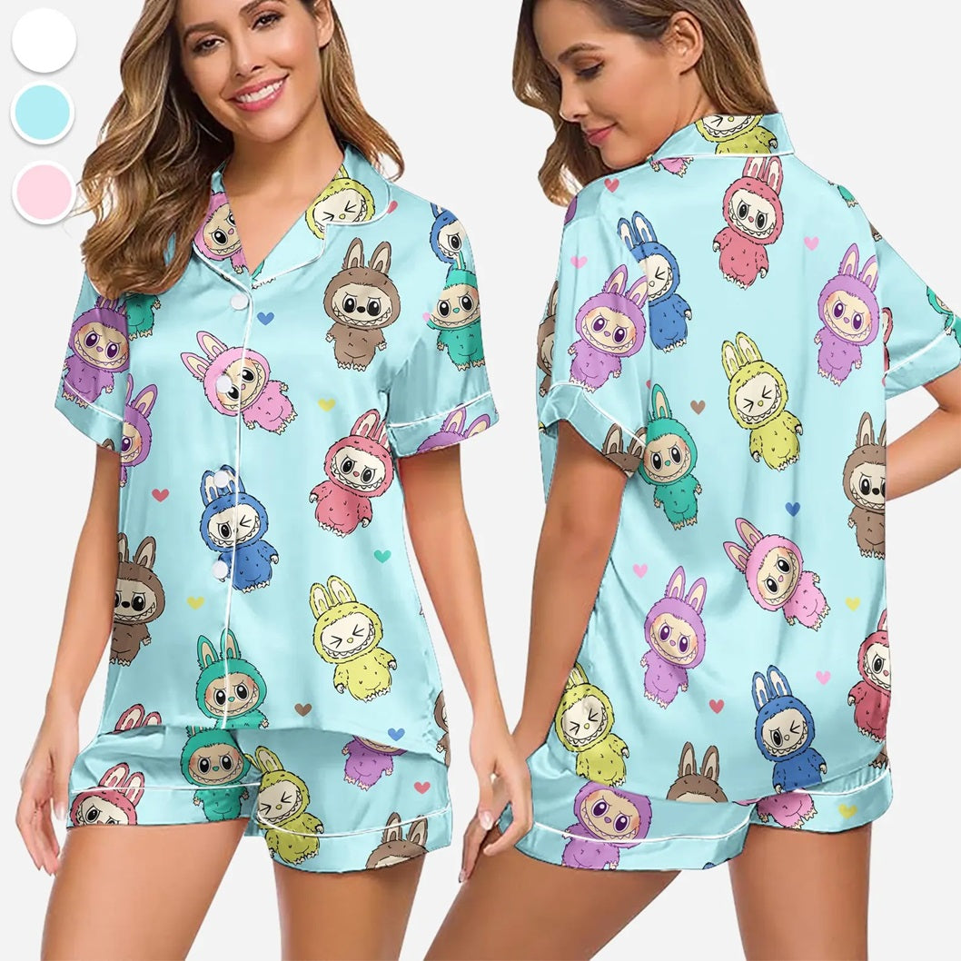 Labubu Horror Pajamas Set
