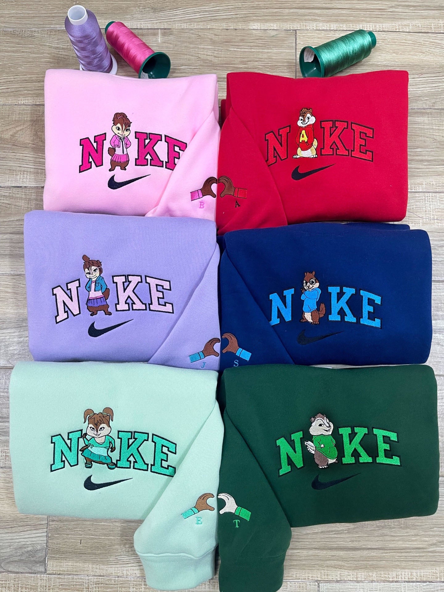 Alvin and Chipmunk Embroidery Sweatshirt