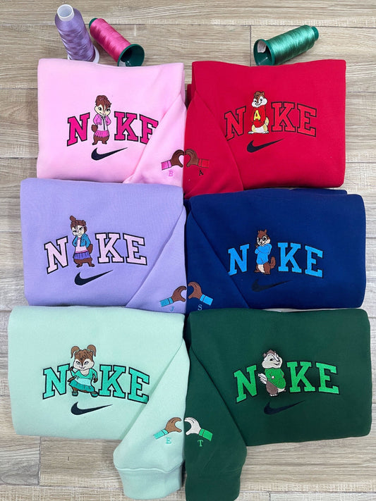 Alvin and Chipmunk Embroidery Sweatshirt