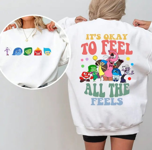 It's okay to feel All the Feels Inside Out 2 shirt
