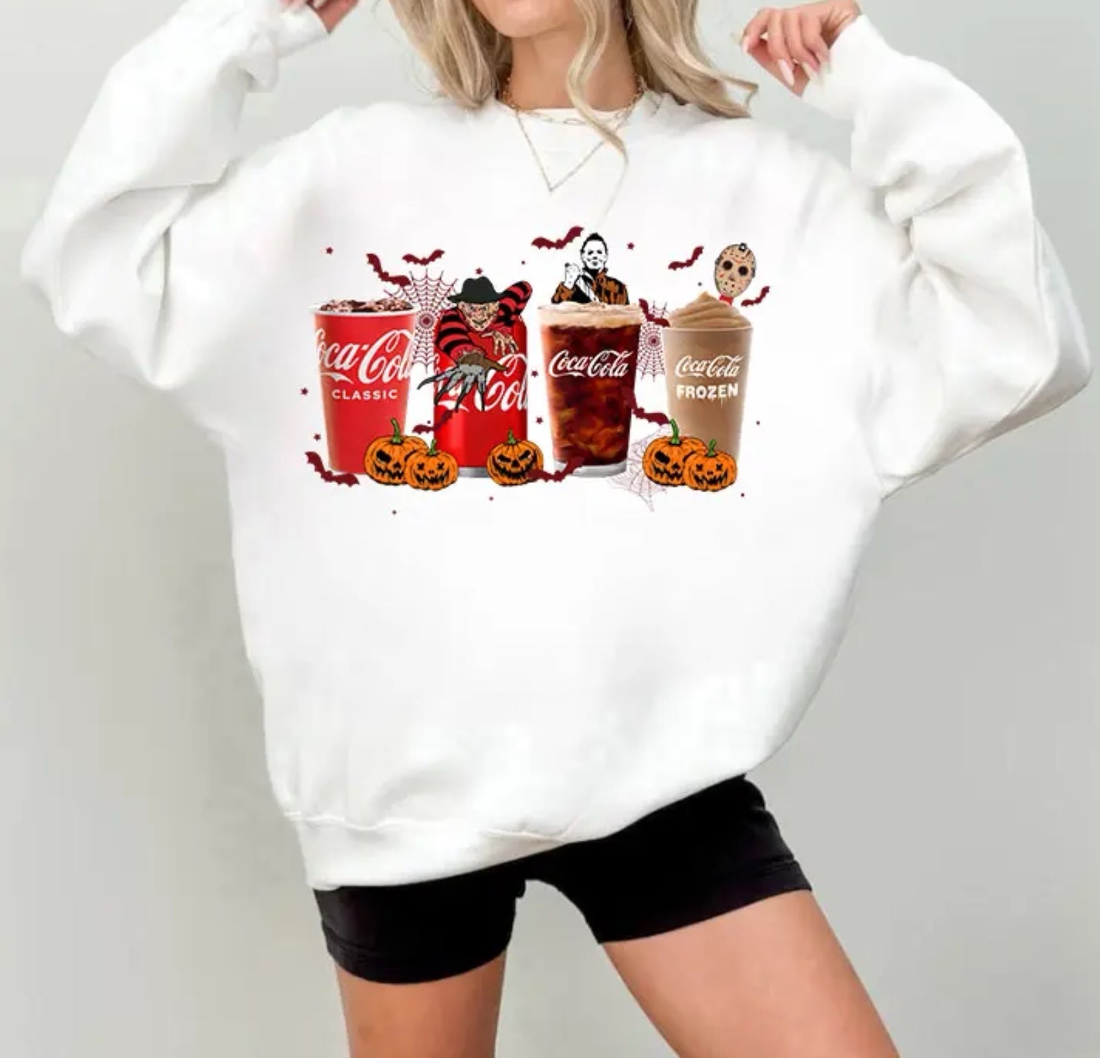 Horror fashion movie sweatshirt