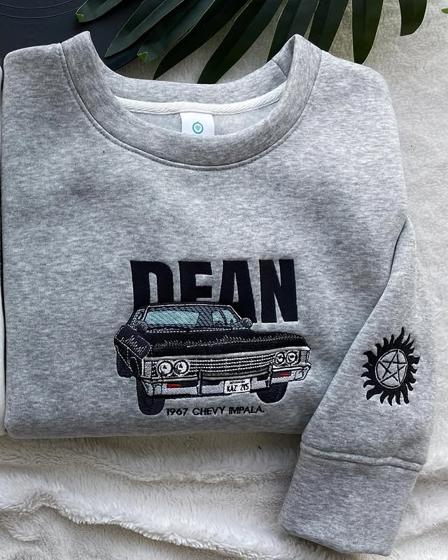 Supernatural Sam and Dean Embroidered Sweatshirt