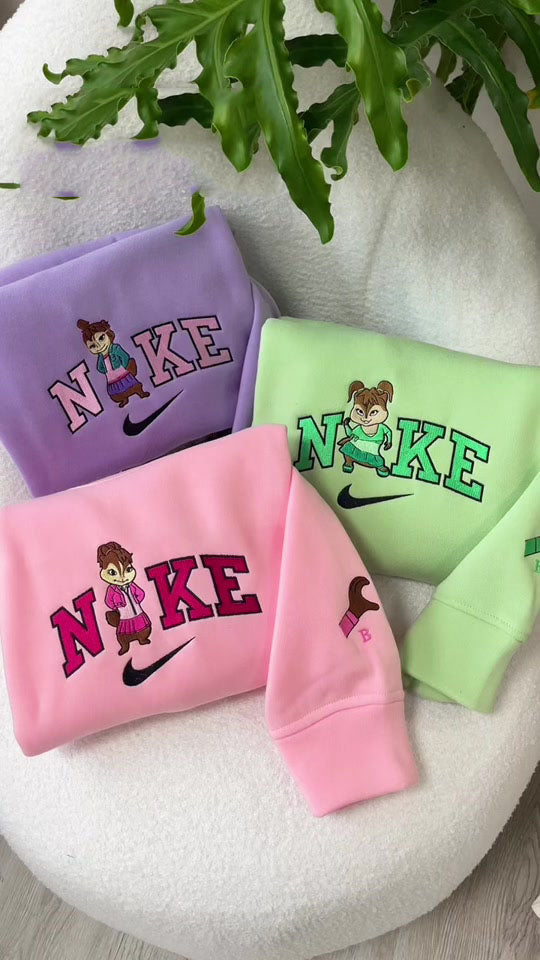 Alvin and Chipmunk Embroidery Sweatshirt