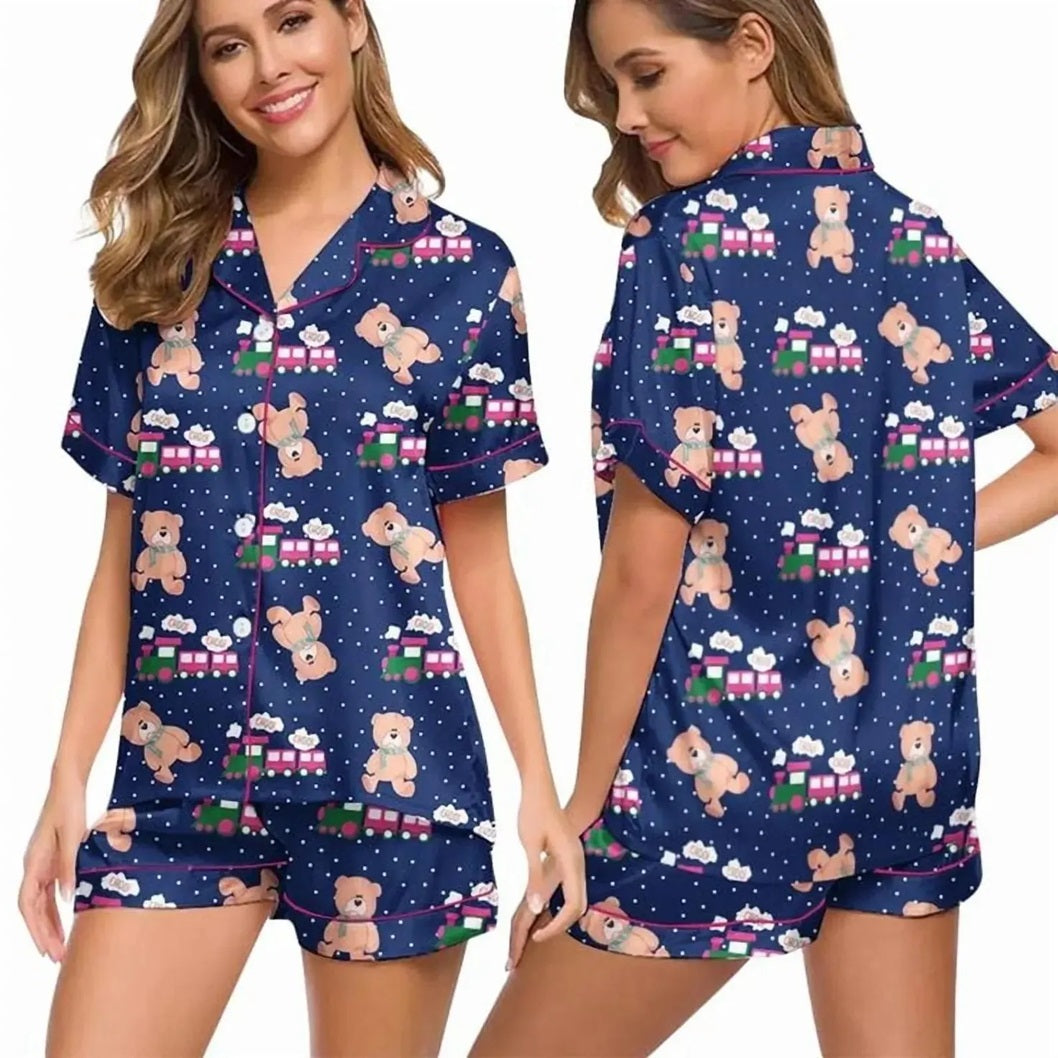 Kpop Demon Hunters Rumi Choo Choo Satin Pajamas Set