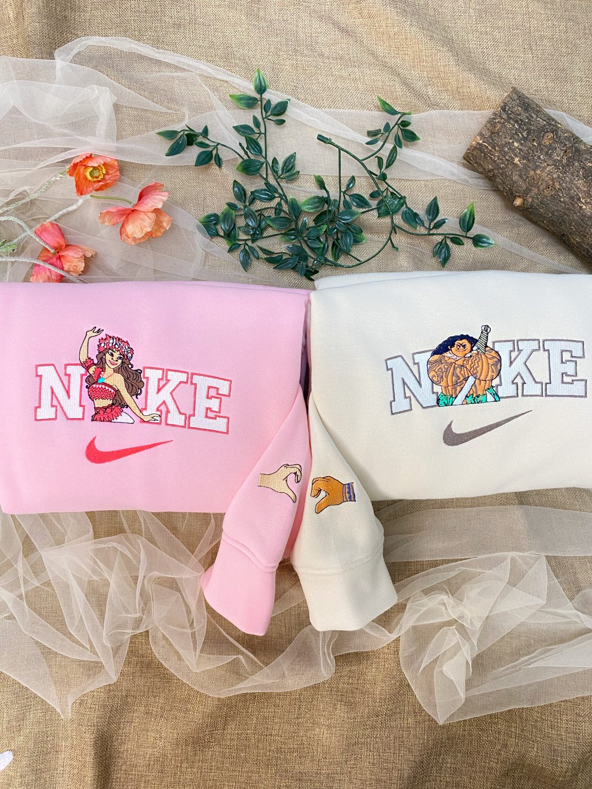 Moana & Maui Embroidered