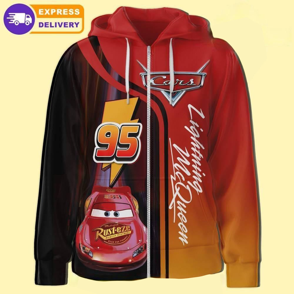 Lightning McQueen Racing 3D Hoodie