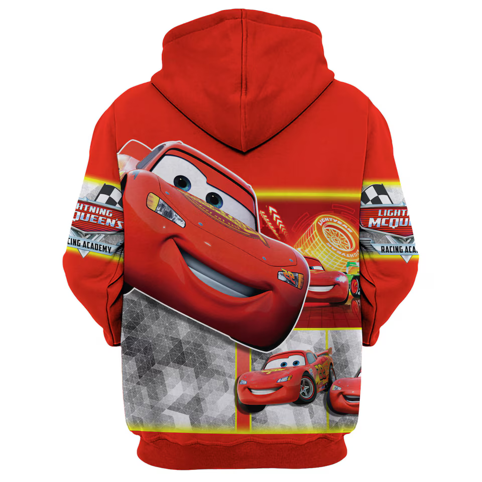 Lightning McQueen 3D Hoodie - Disney Cars Lightning McQueen Hoodie