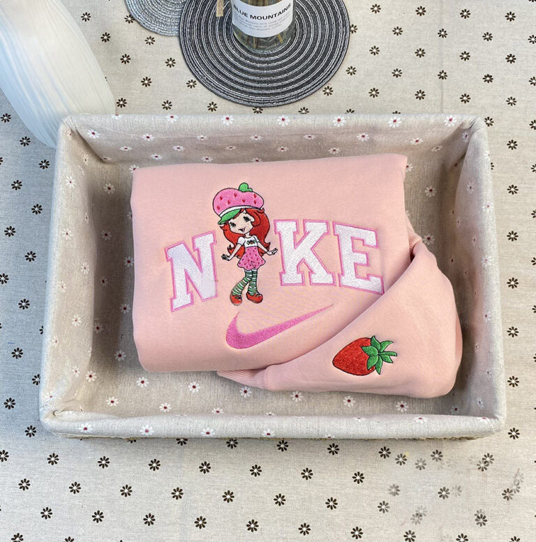 Cute Strawberry Shortcake Embroidered Sweatshirt