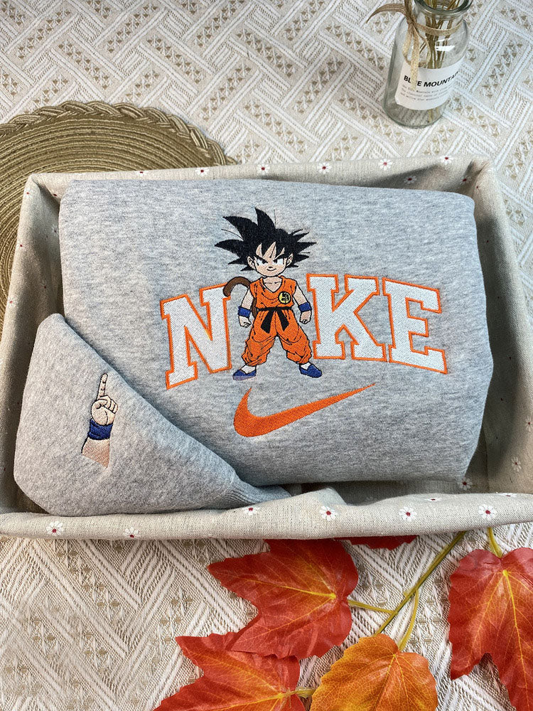 Son Goku And Vegeta Dragon Ball Embroidered Sweatshirt