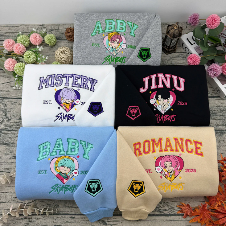 Saja Boys KPop Demon Hunters embroidery sweatshirt