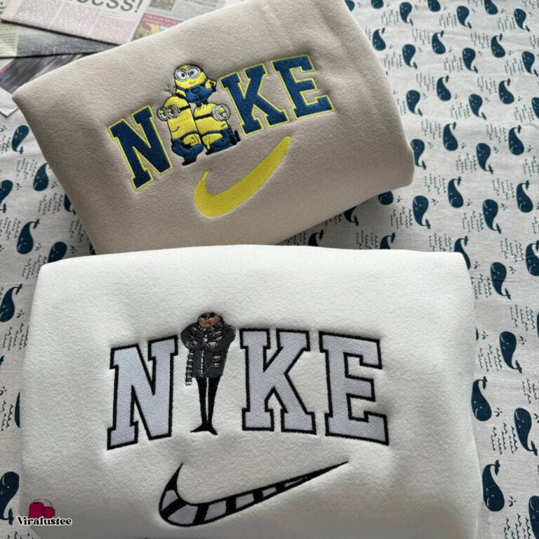Minions And Gru Embroidered Sweatshirts