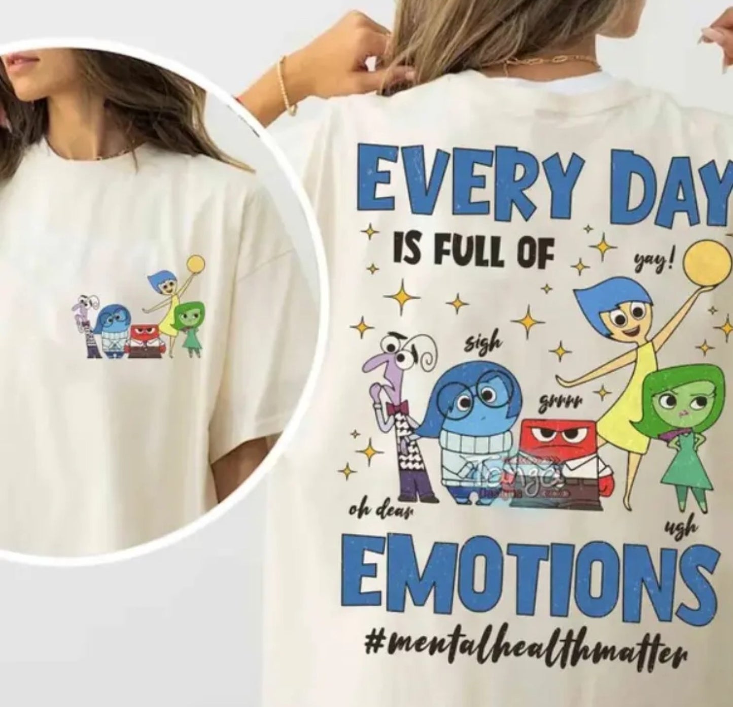 Everyday emotions mental health matter Inside Out 2 shirt