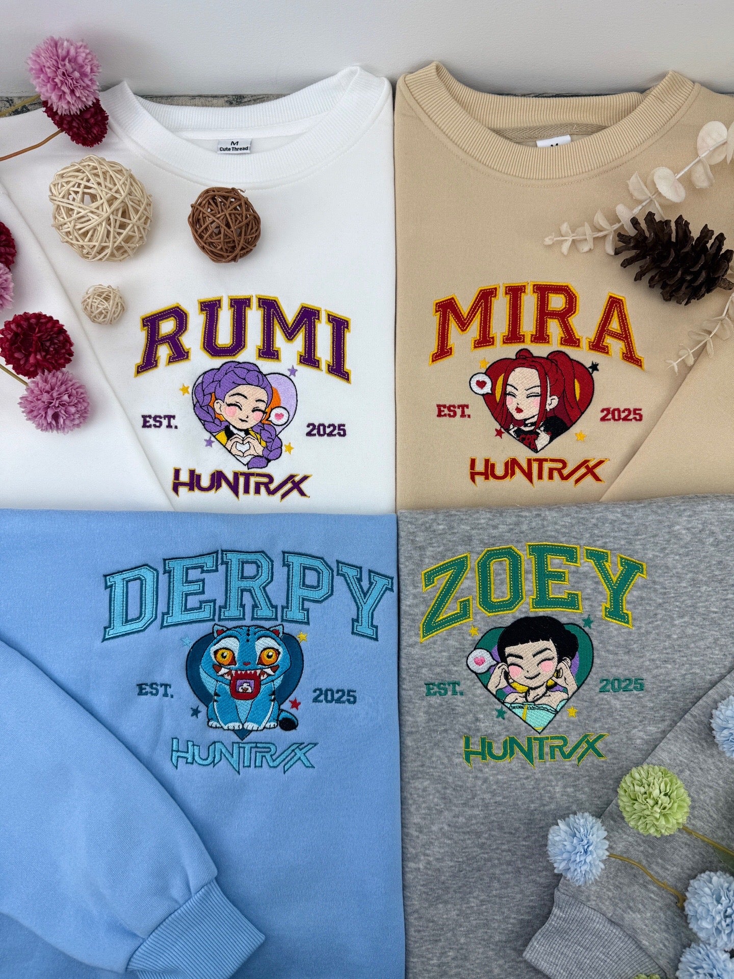 Huntrix Demon Hunters Embroidered Shirt