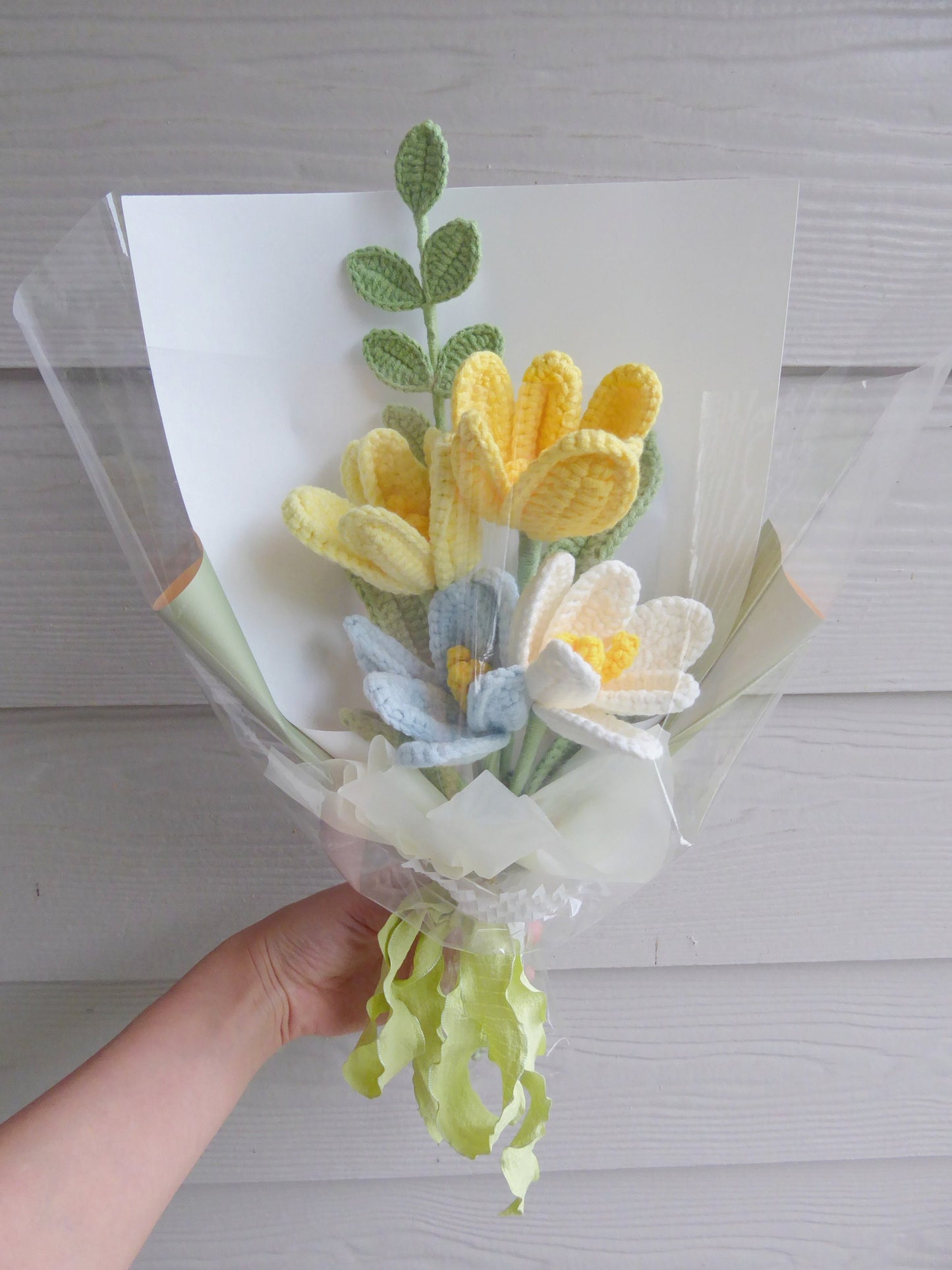 Crochet Flowers Bouquet Handmade Gift for Mom