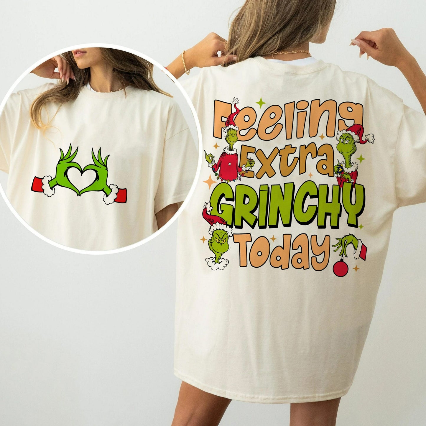 In My Grinch Era 2 Sides Feeling Extra Grinchy Today Shirt