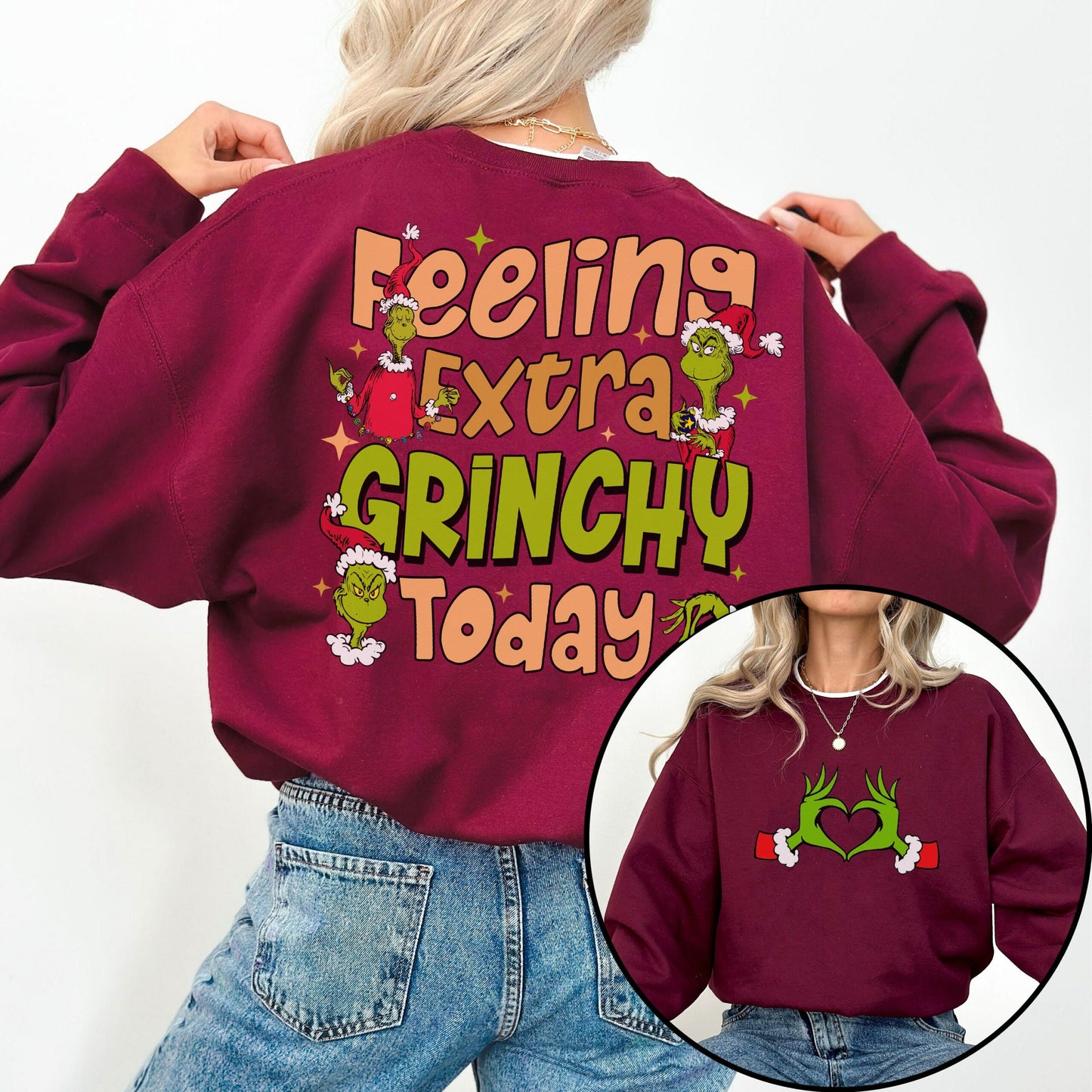 In My Grinch Era 2 Sides Feeling Extra Grinchy Today Shirt