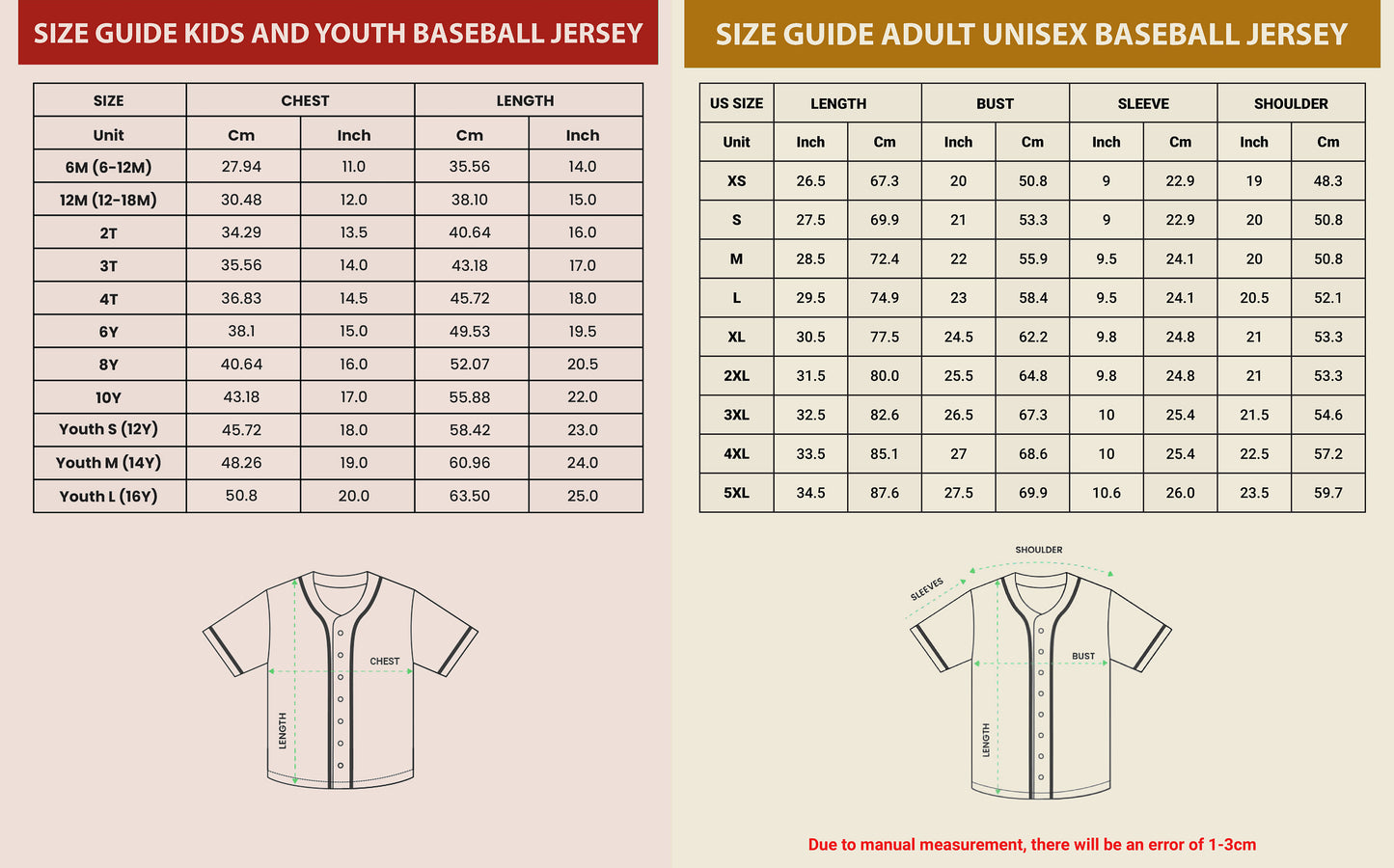Team Disneyland Baseball Jersey for Kids, Youth, Adult