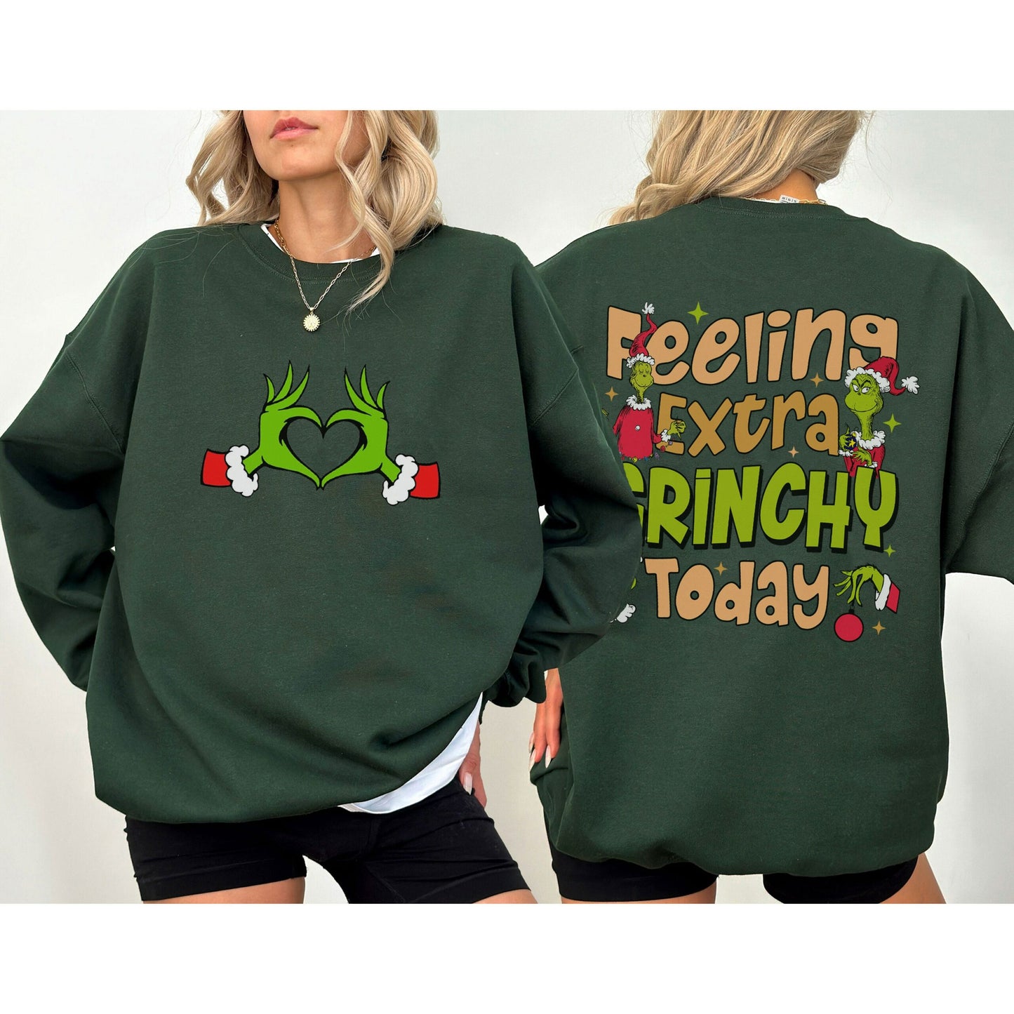 In My Grinch Era 2 Sides Feeling Extra Grinchy Today Shirt