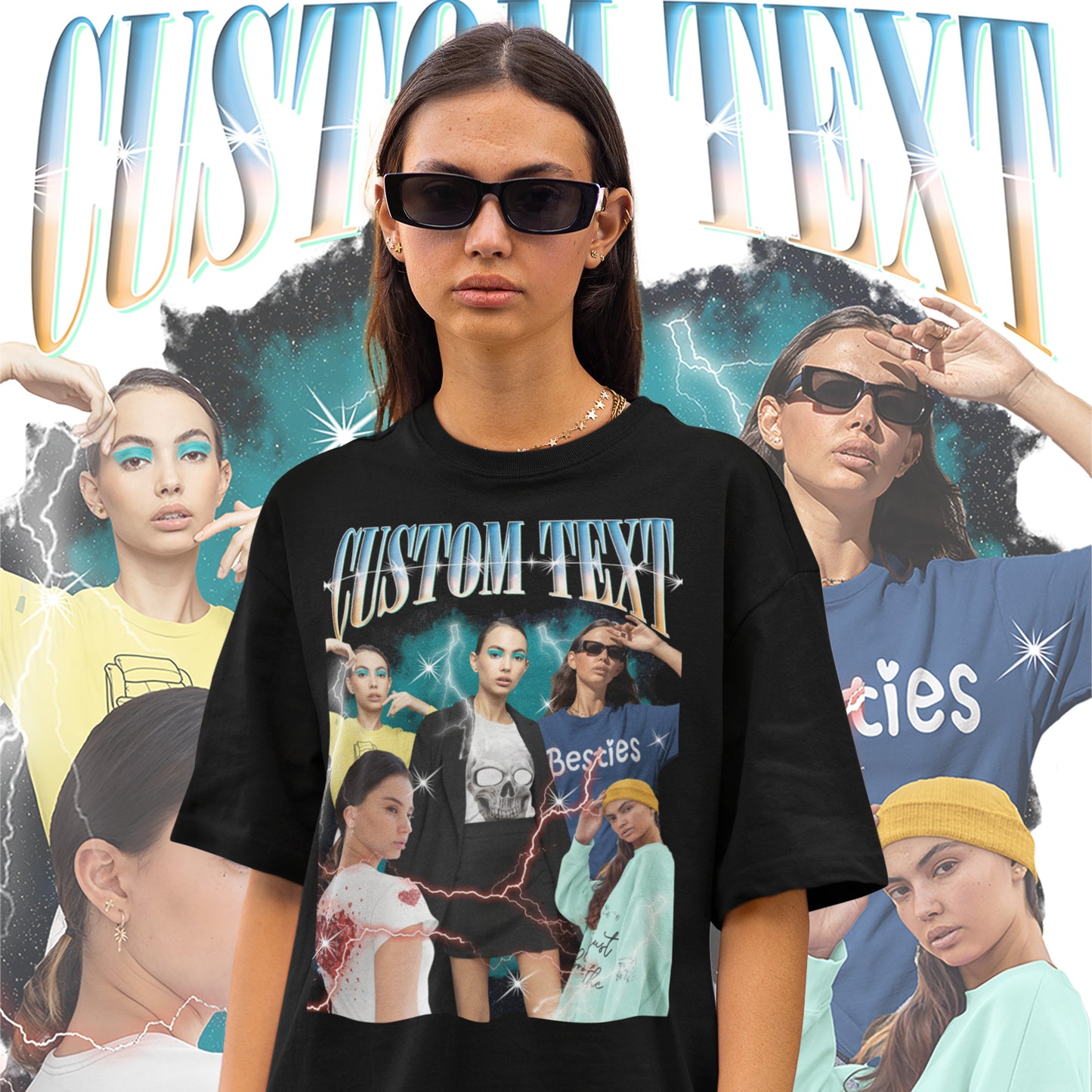 Unique Custom Vintage Photo TEEšCREWNECKšHOODIE