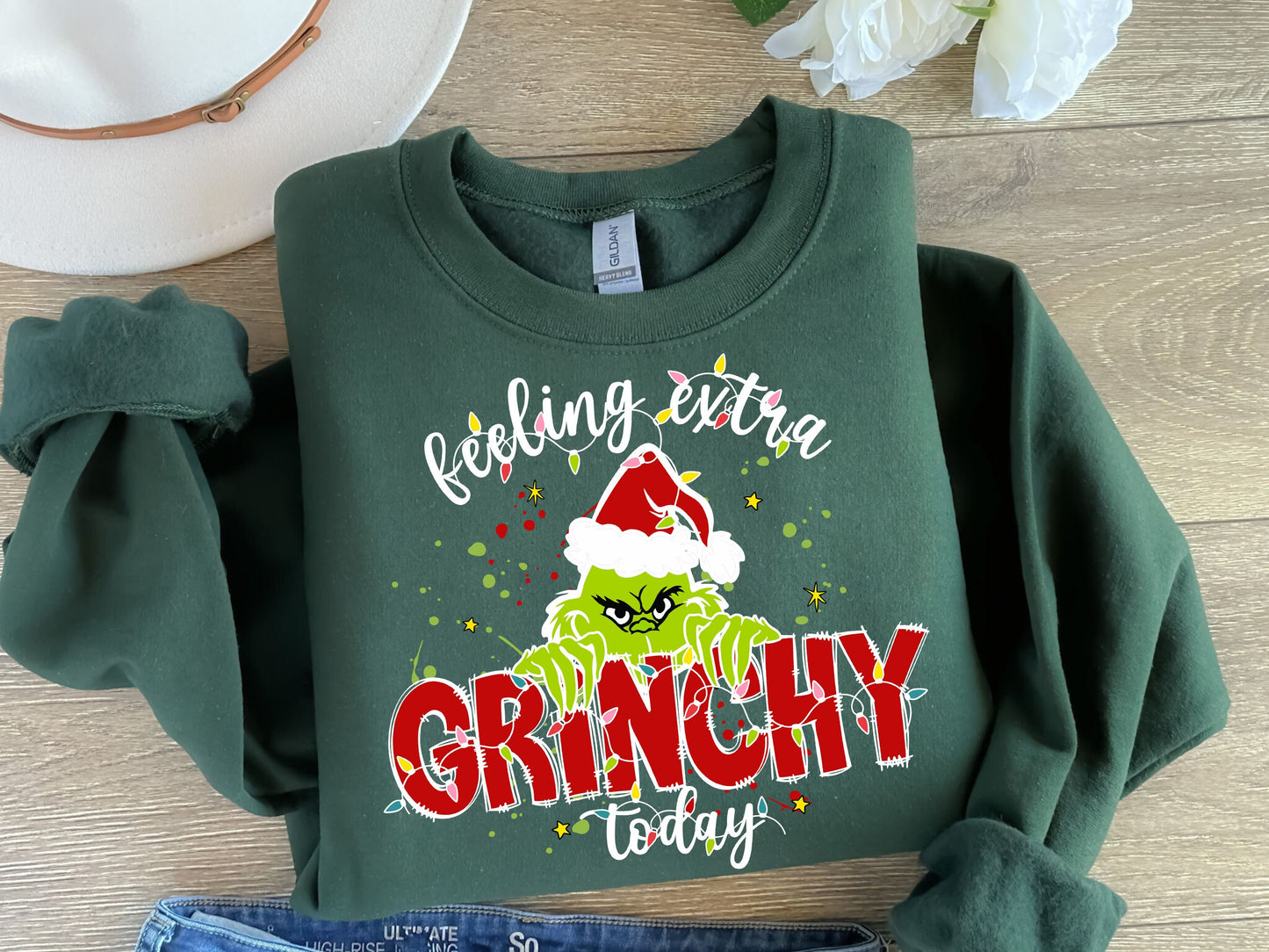Feeling Extra Grinchy Today Christmas Sweatshirt