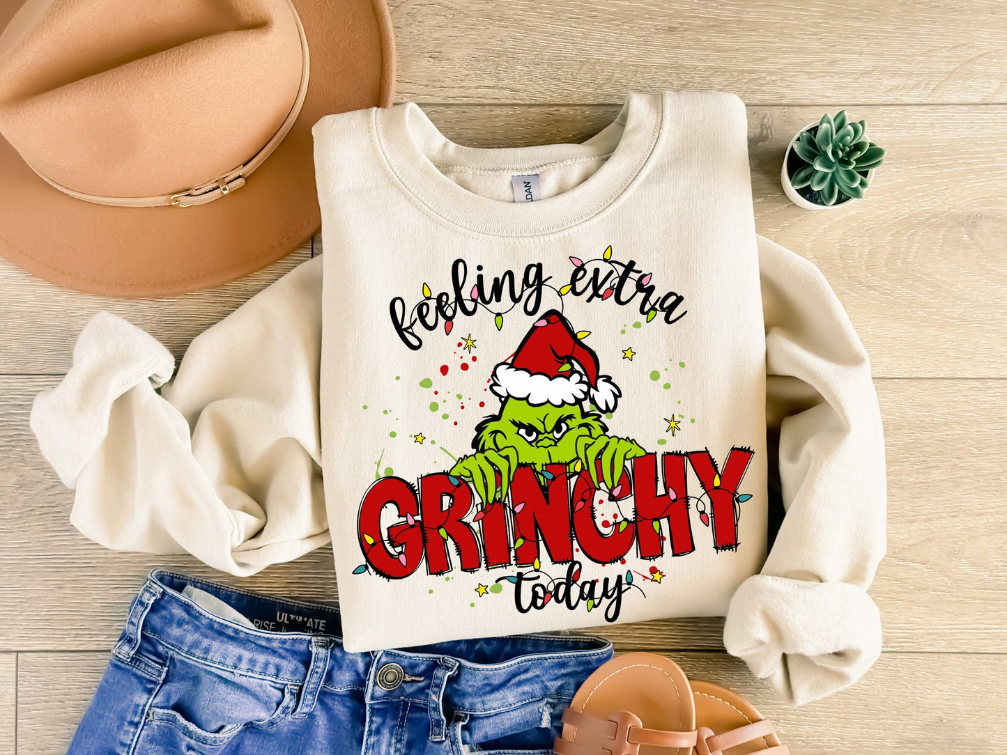 Feeling Extra Grinchy Today Christmas Sweatshirt