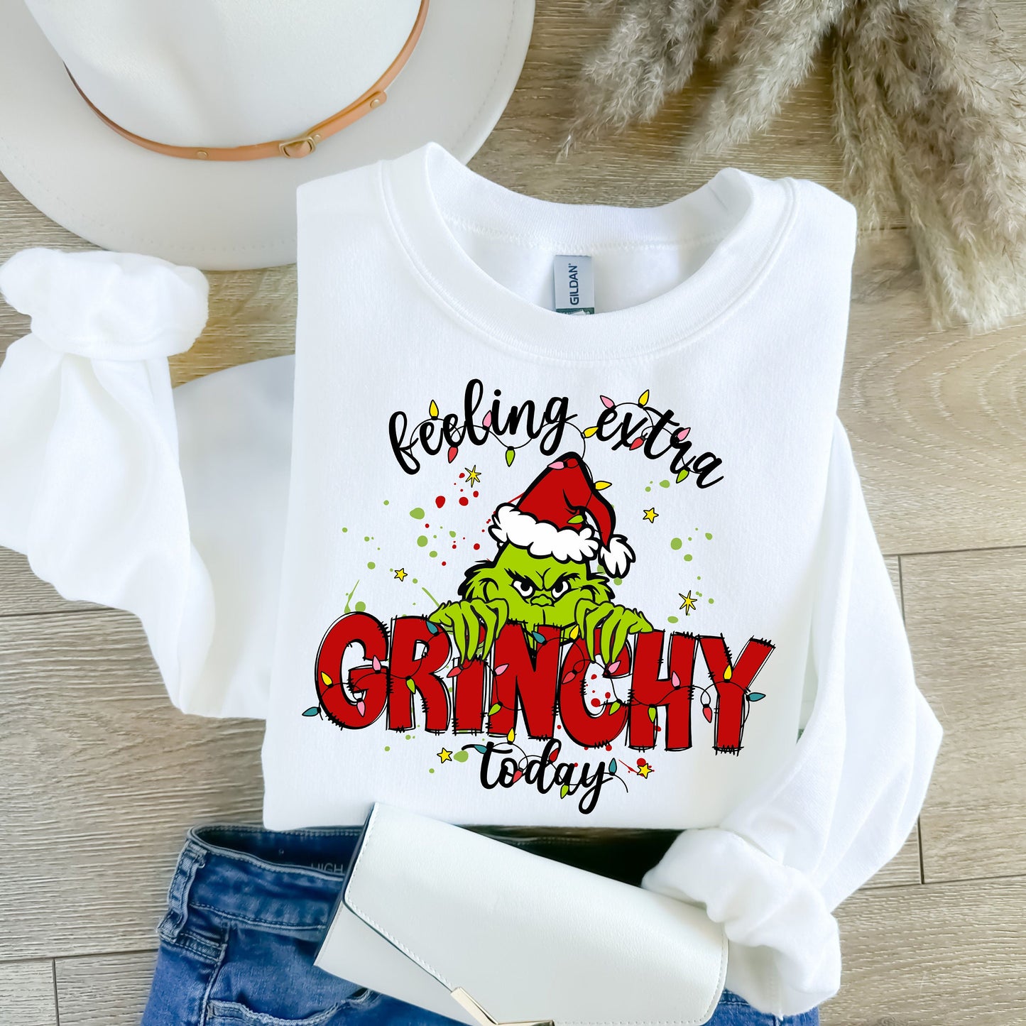 Feeling Extra Grinchy Today Christmas Sweatshirt