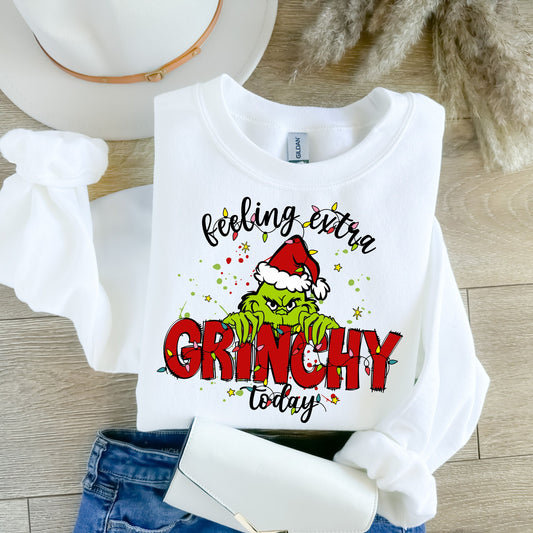 Feeling Extra Grinchy Today Christmas Sweatshirt