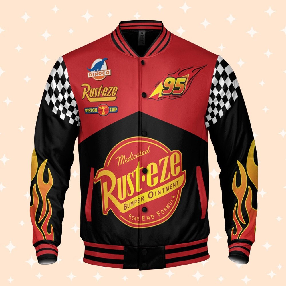 Custom Cars McQueen Vintage Victory Varsity Jacket