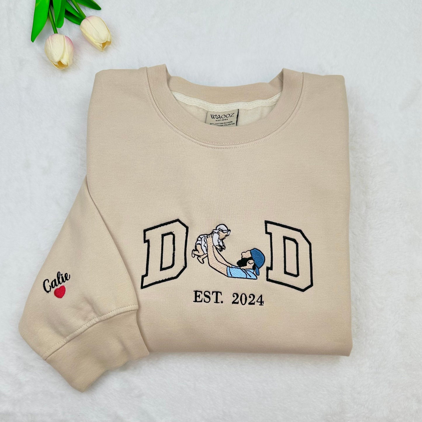 Embroidered Dad with personalized photo