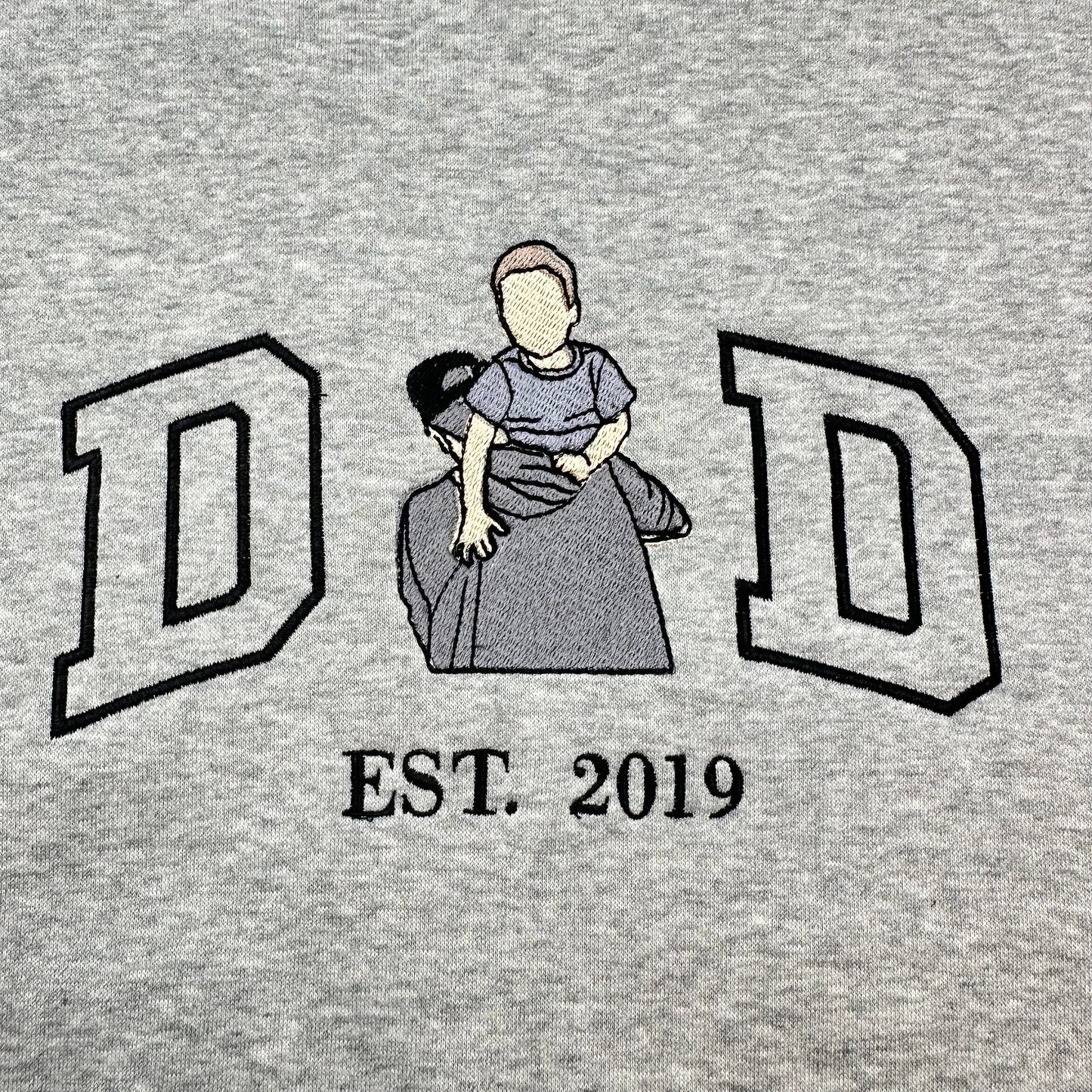 Embroidered Dad with personalized photo