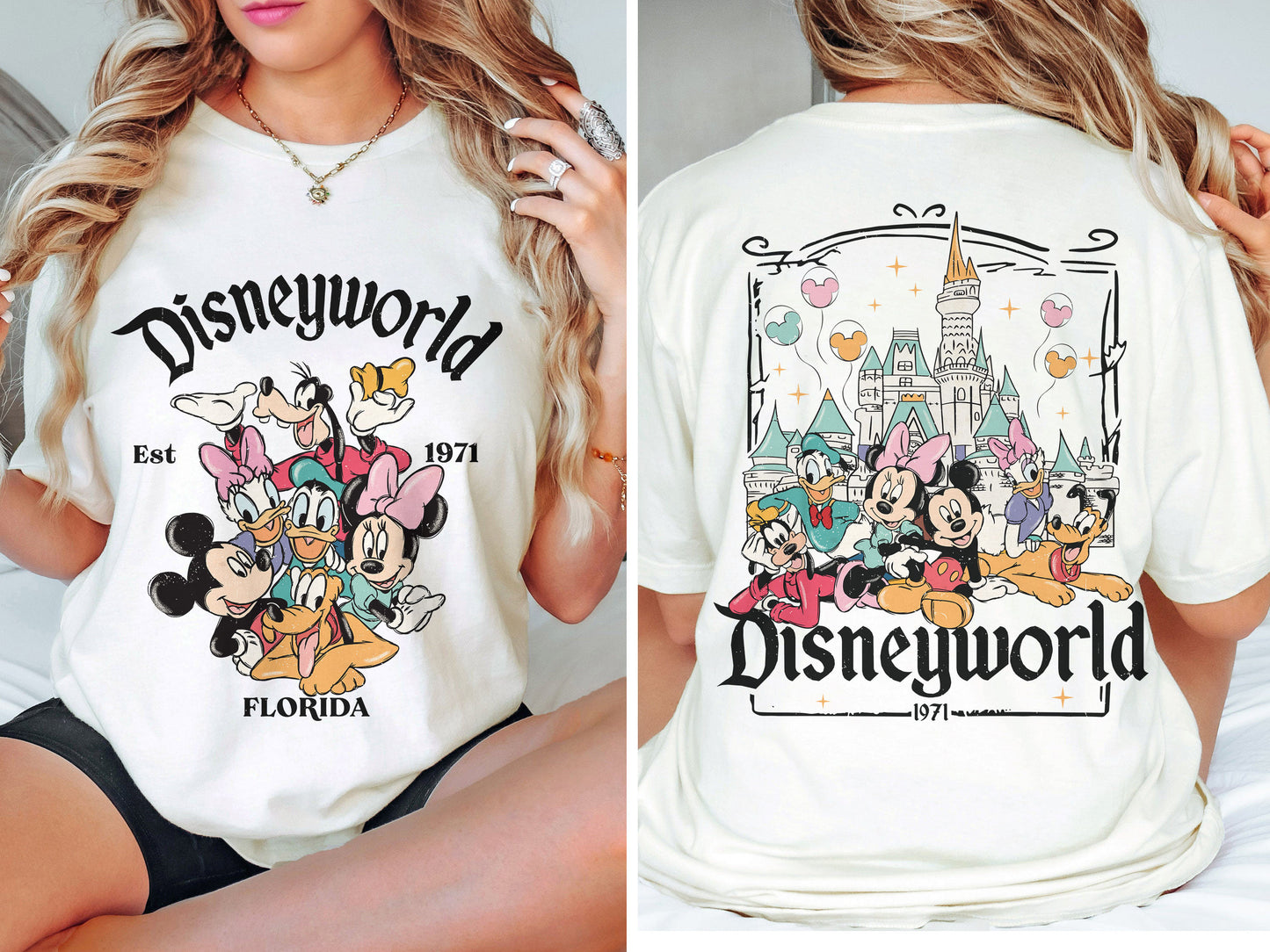 Retro Disneyworld Florida 2 Side Shirt