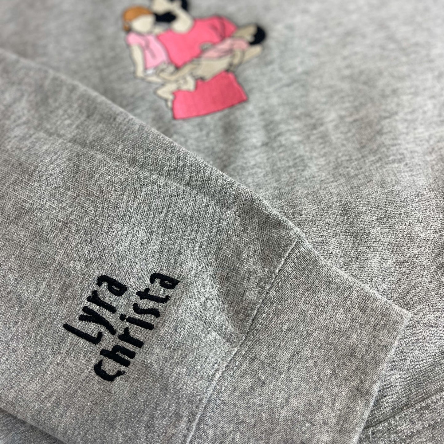 Embroidered Dad Portrait Sweatshirt From Picture - Unique Fathers Day Gifts
