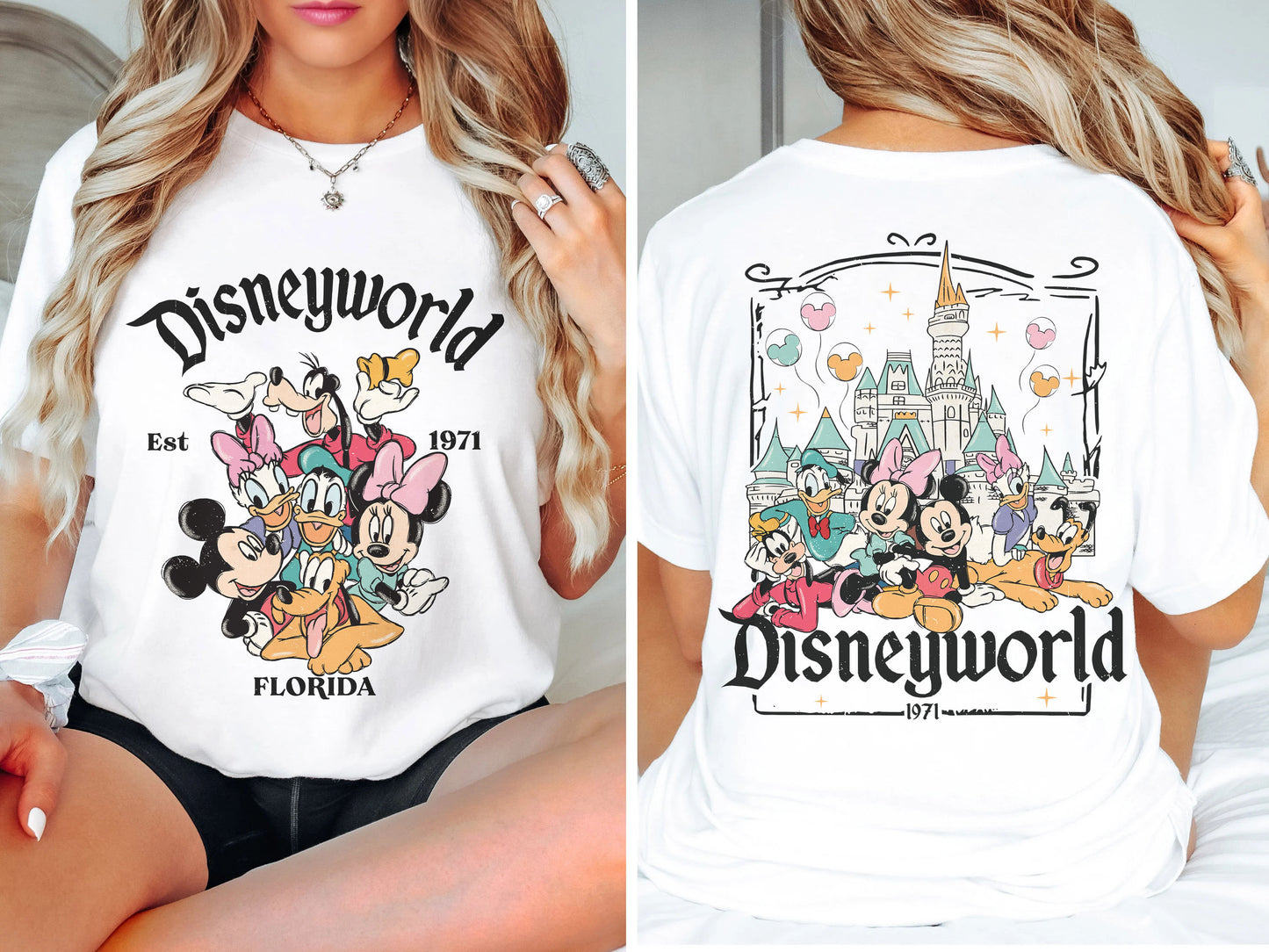 Retro Disneyworld Florida 2 Side Shirt
