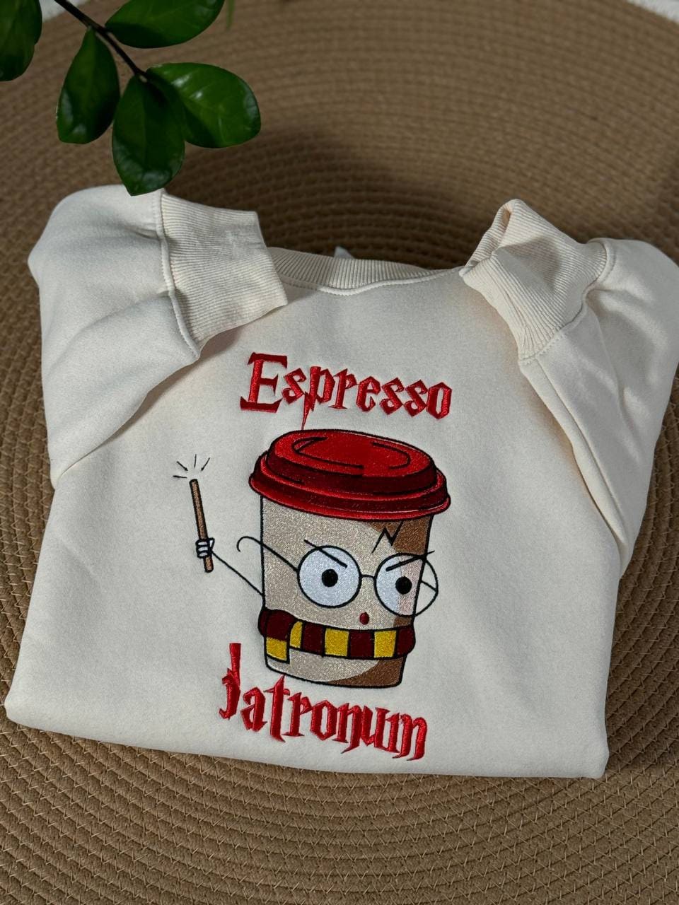 Espresso Patronum Embroidery Sweatshirt