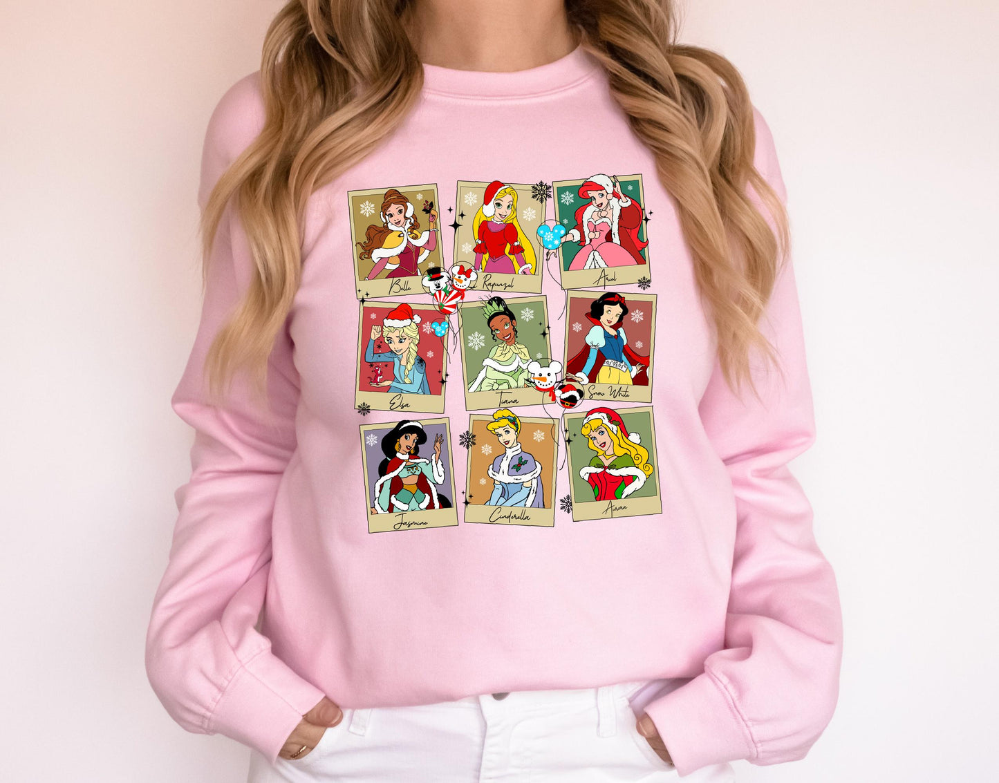 Cute Disney Princess Christmas Sweatshirt