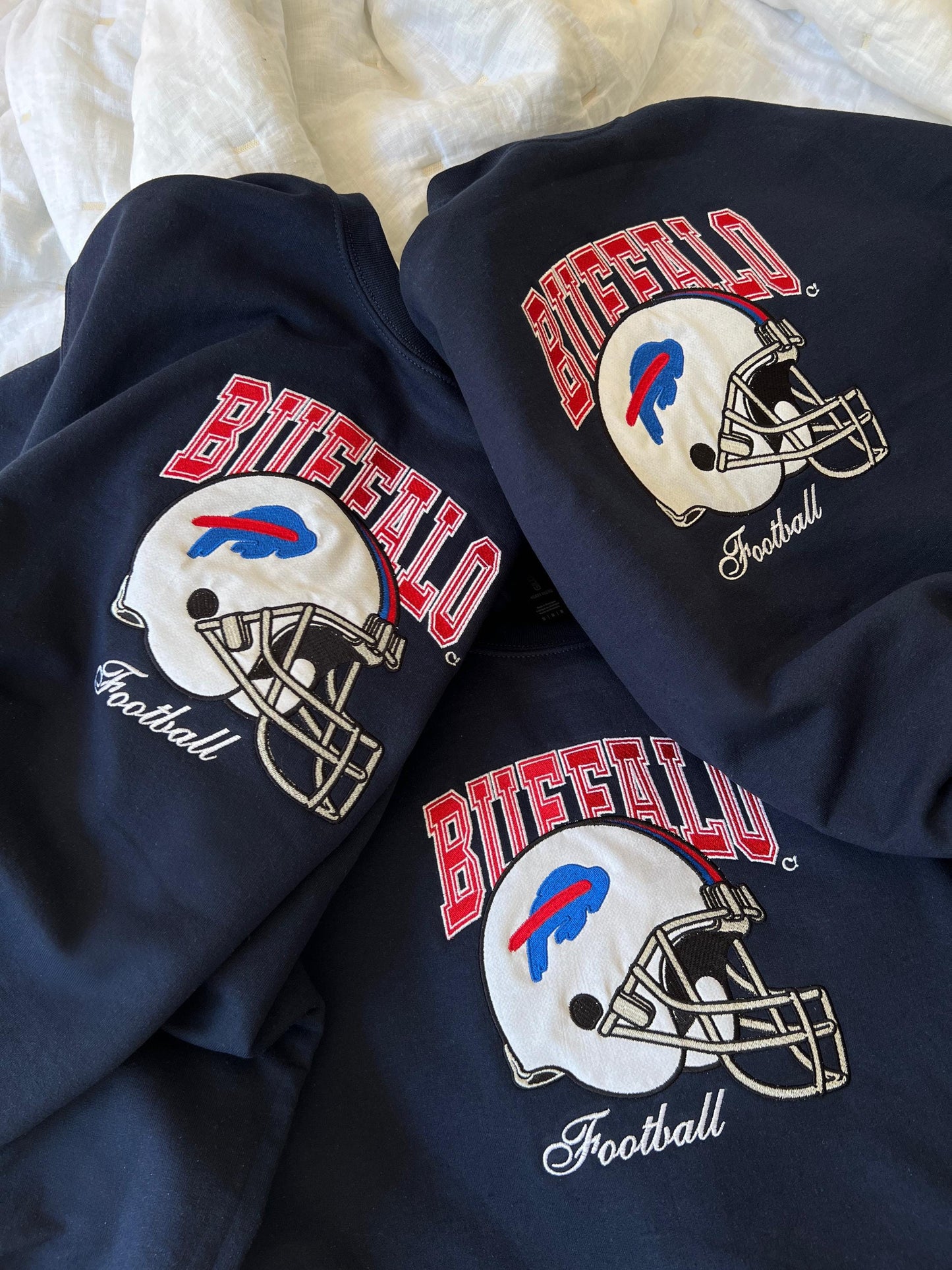Personalized NFL Team Football Embroidery Sweatshirt