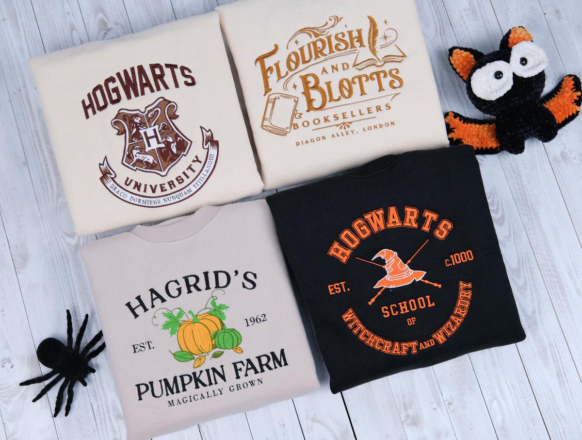 Wizard Book Shop Embroidered Sweatshirt