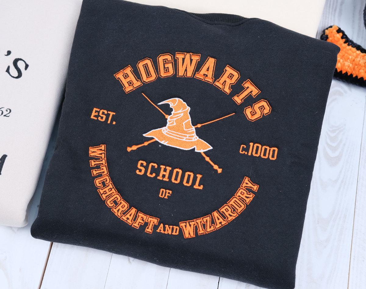 Wizard Book Shop Embroidered Sweatshirt