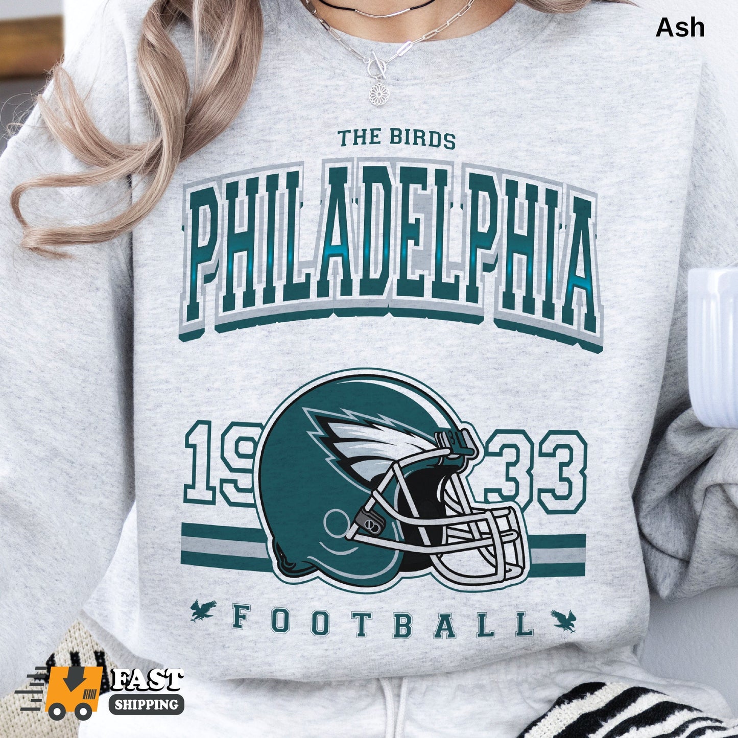 Philadelphia Eagles Retro 1933 Football Sweatshirt - Vintage Philly Birds Fan Apparel