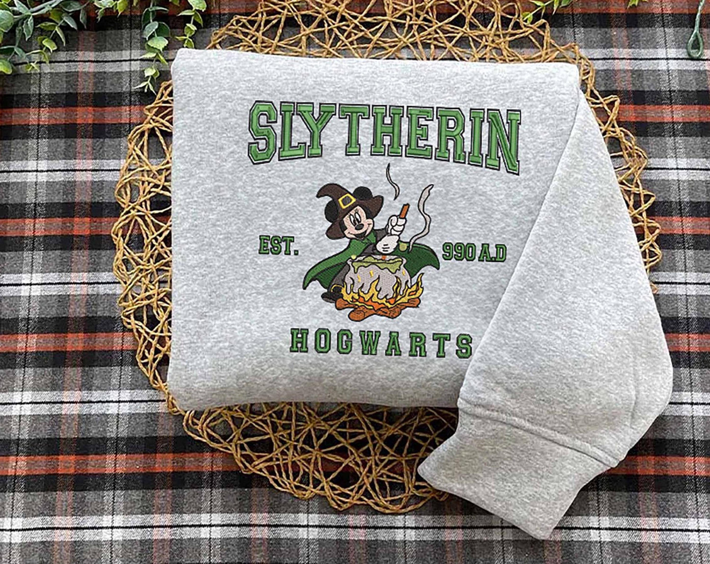 Hogwarts Mickey Embroidery Sweatshirt