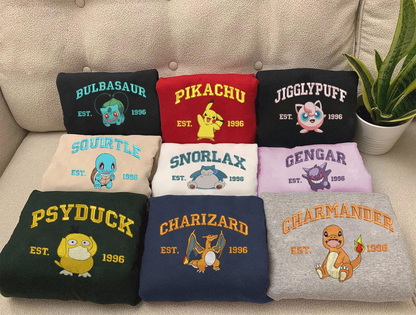 Anime Embroidered Sweatshirt