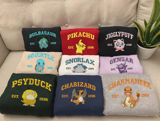 Anime Embroidered Sweatshirt