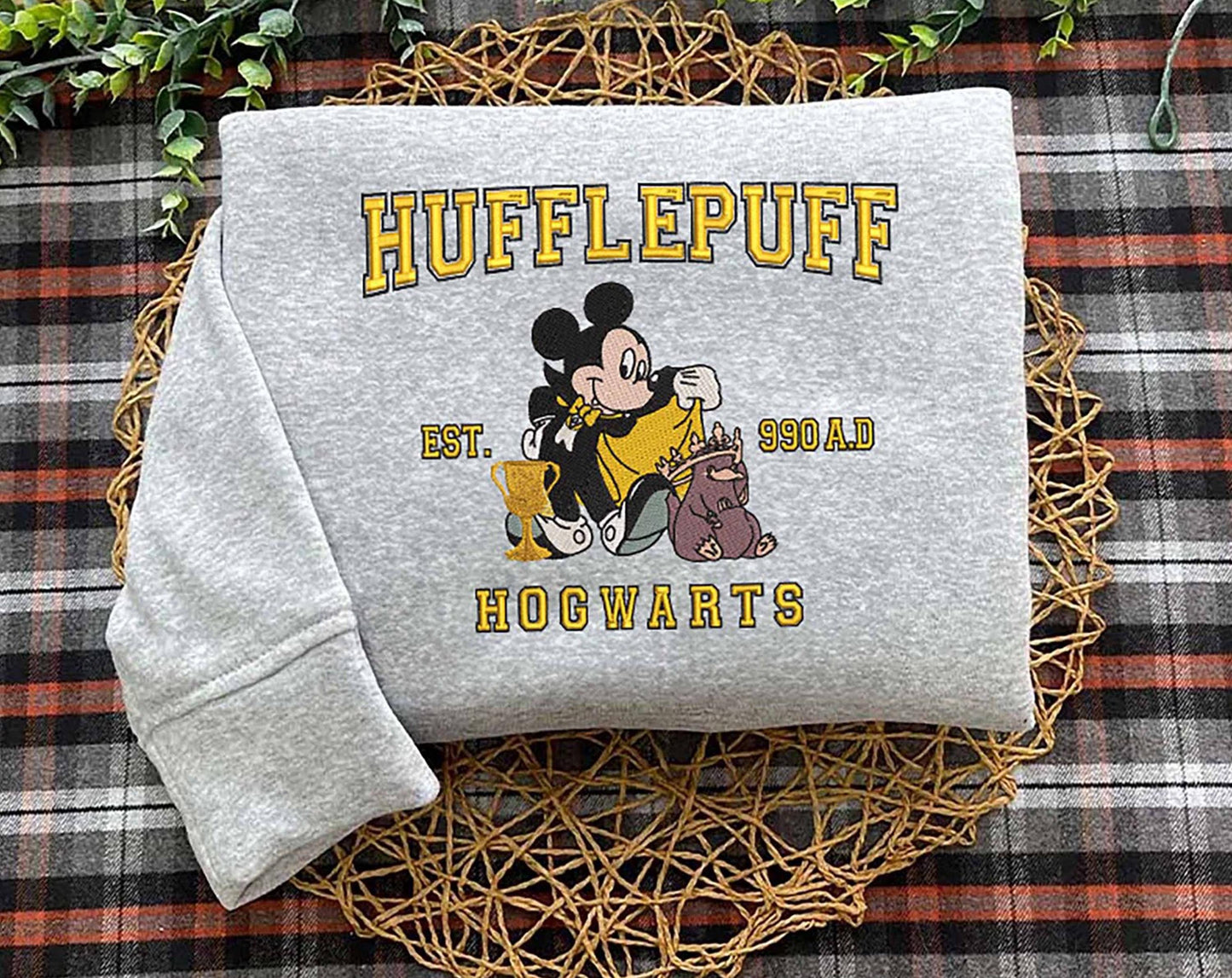 Hogwarts Mickey Embroidery Sweatshirt