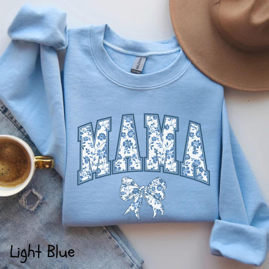 Mama Blue Ribbon Sweatshirt