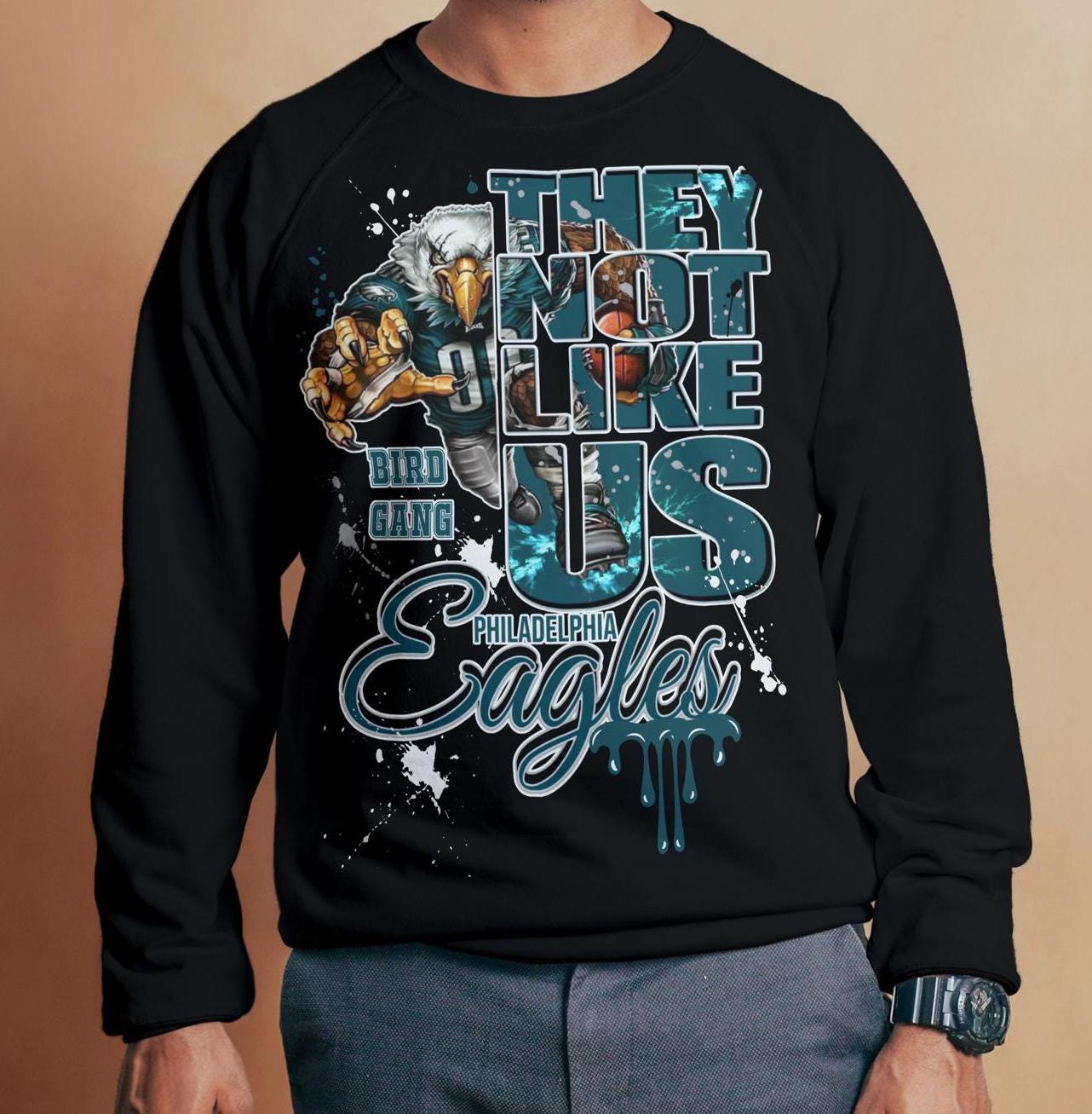 Eagles They Not Like Us Football Sweatshirt