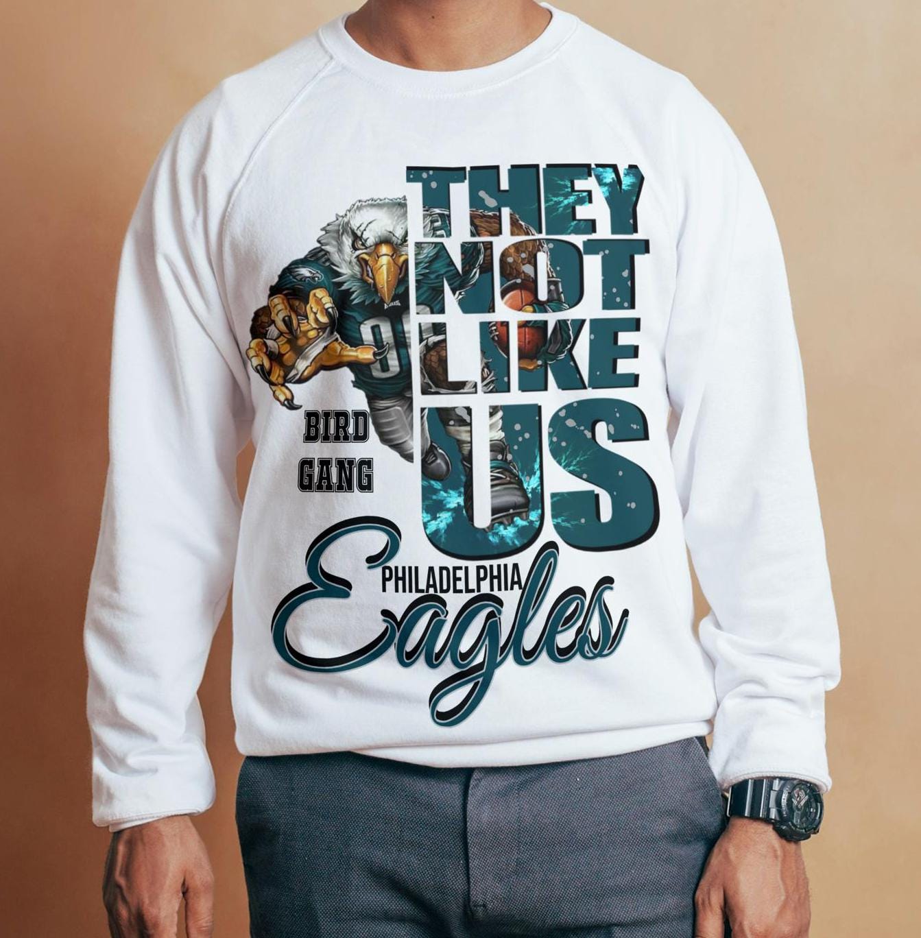 Eagles They Not Like Us Football Sweatshirt