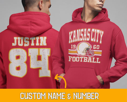 Custom Retro NFL Football Sweatshirt Hoodie
